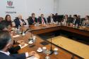 O governador Beto Richa se reuniu nesta segunda-feira (22), no Palácio Iguaçu, com o diretor da Casa da Moeda, César Augusto Barbiero, para conhecer os modelos e mecanismos de segurança do Documento Nacional de Identificação (DNI), que vai unificar o RG, CPF e Título de Eleitor em um único documento