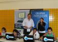 Vice-governador Flávio Arns visita o estande da Celepar