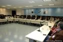 Apresentação do trabalho integrado do governo do estado entre as secretárias, prefeituras e empresas afins. Sala de referência estratégica trabalho de integração de TI da CELEPAR.