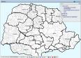 Destaque no mapa por associações de municípios.
