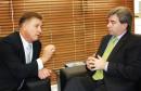   O presidene Jacson Carvalho Leite e o secretário de Segurança Pública, Reinaldo de Almeida César tratam de questões de inteligência para a área de segurança no Estado. Entre elas, o desenvolvimento do novo site para a Operação Verão 2011/2012 