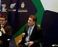 O presidente da Celepar, Jacson Carvalho Leite, durante o painel “Tecnologia e inovação na gestão pública”