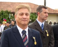 O diretor presidente da Companhia de Informática do Paraná - Celepar, Jacson Carvalho Leite, recebe a Medalha Coronel Sarmento, em Curitiba - Data: 16/05/2011