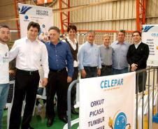 Edson Luiz Arantes, chefe do NR da Agricultura, Vanderlei José de Campos Júnior; chefe do NR da Saúde, Miroslau Bailak; secretária municipal de Assistência Social, Inês de Paula; prefeito Edgar Bueno, Jacson Carvalho Leite, Sérgio Terres e Wilson Quinteiro