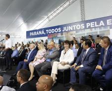 O Presidente Jacson Carvalho Leite discursou na celebração dos 49 anos da Celepar.