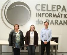 Equipe responsável pelo desenvolvimento do formulário para o portal do Procon-PR: Rúbia Frontelli, Luciana Loli e Valter Schastai