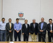 Reunião no GGI com a presença de Marcelo Marcony Leal de Lima, Nelson Garcia, Samuel Pereira Araújo, Jacson Carvalho Leite, Valdir Rossoni, Romero Guimarães e Márcio Silva de Lira