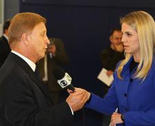 O presidente Jacson Carvalho Leite, conversa com a imprensa sobre a operação do moving
