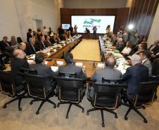 O presidente da Celepar, Jacson Carvalho Leite participa da reunião do governador Beto Richa com a equipe de governo, no Gabinete de Gestão de Informações, no Palácio Iguaçú