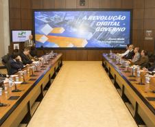 Álvaro Mello, vice-presidente do setor de pesquisas da Gartner, em palestra sobre Revolução Digital no Gabinete de Gestão e Informações (GGI)