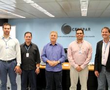 Jonsue Martins, Eduardo Cardozo, o presidente Jacson Carvalho Leite, Reginaldo dos Santos e Timothy Squair