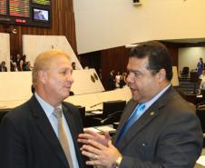 Jacson Carvalho Leite e o deputado Edson Praczyk
