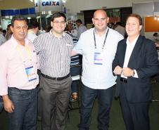 Valderi Pereira da Silva (Celepar), Andrei Mendes e o vice-prefeito eleito de Campo do Tenente, João Negrello e o presidente Jacson Carvalho Leite 