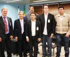Elcio Jorge Marcowcz, Jacson Carvalho Leite, José Alipio Jr, João José Garcia (ao fundo), Rodrigo Sebastiani e Racso Dias