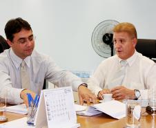 Em reunião no CIIE, o presidente Jacson Carvalho Leite, apresentou ao deputado Evandro Araújo (PSC) a política de TIC do Governo do Paraná