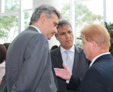 Jacson Leite e o secretário de Infraestrutura e Logística, José Richa Filho