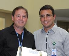 Timothy Edwin Squair homenageado pelos seus 15 anos de serviços prestados na Celepar. 