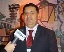 O presidente, Carlson Janes Aquistapasse (Procergs/RS), em entrevista para a ABEP (Associação Brasileira de Entidades Estaduais de Tecnologia da Informação e Comunicação), na 117ª Reunião Ordinária do Conselho das Associadas da Abep