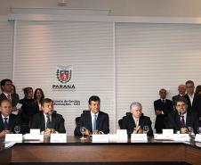 O governador Beto Richa, reuniu-se com seu secretariado e instalou o Gabinete de Gestão e Informações.