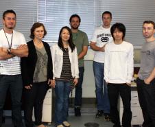 Equipe da Celepar, DIDES-F1, responsável pelo desenvolvimento do sistema: Julio Cesar Ribeiro Taborda, Teresinha Militão Puchalski, Luciane Tiemi Suzuki, Danilo Carvalho Cipriano,Jaime Lippel,Gabriel Junji Ito e Eldimar Soares Teixeira e Caroline Jablonski Ruppel Santos que não está na foto

  