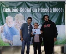 O presidente Jacson Carvalho Leite e o secretário do Esporte, Evandro Roman em reunião na Celepar
