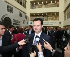 Gilberto Kassab durante abertura do Seminário Internacional de Governança Metropolitana COMEC no Auditório da Celepar, com a presença do ministro das Cidades, Gilberto Kassab. - Curitiba/Pr - 19.10.15 - Foto Jonas Oliveira/AEMPr