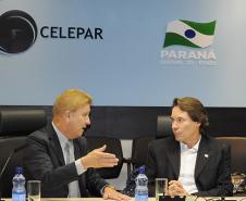 O presidente Jacson Carvalho leite e o secretário Ricardo José Suavinski debatem soluções de TIC para a área de meio ambiente no Estado.