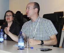 Silvia Angélica de Oliveira e José Eduardo Rodrigues, analistas da celepar que participaram da reunião com a SEMA