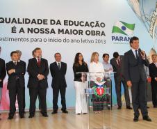 “A qualidade da educação é a nossa maior obra. Esses investimentos são uma pequena mostra do trabalho que envolve, acima de tudo, valorização e respeito ao professor, alunos e sociedade”, destacou o governador Beto Richa.