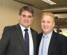 Reunião do Conselho de Administração da Celepar: secretário da Fazenda, Luiz Sebastiani e Jacson Carvalho Leite