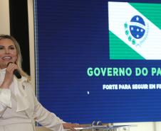 A governadora Cida Borghetti apresenta  balanço dos 30 dias de governo. - Curitiba/Pr, 07 de maio de 2018.