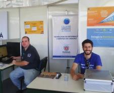 Cleverson Rafael Fiorelli e Carlos Guilherme Iop Linhares prestaram assistência técnica aos órgãos do governo do Estado na Expovizinhos 2011