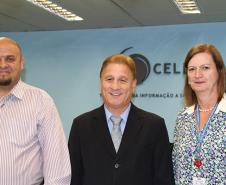 Roque José Muller, Jacson Carvalho Leite e Tânia Volkmann