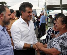 Governador Beto Richa visita a UPS-Cidadania em São José dos Pinhais, no 17º Batalhão de Polícia Militar (17º BPM).São José dos Pinhais, 28/07/2017.Foto: Orlando Kissner/ANPr