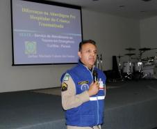 Palestra "Primeiros socorros para crianças e idosos", com o cabo Wellyngton