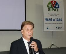 O diretor presidente Jacson Carvalho Leite, na abertura da SIPAT 2013