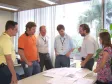 Adriano Prado de Souza, Alex Tabisz, Larilei Beltrame, Edison Ribeiro da Silva, da COPEL, o Diretor de Operações da CELEPAR, Robson Valentin e Cristiane Arlete Kalinoski da COPEL