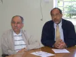 Os secretários Milton Buabssi e Nizan Pereira, em reunião para definir a integração CELEPAR e SERC no Paraná em Ação