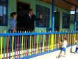 O diretor-presidente da CELEPAR e secretário de Assuntos Estratégicos, Nizan Pereira, visita a Creche da Fundação CELEPAR, ao seu lado a Leonice Rochinski