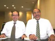 O diretor-presidente da CELEPAR e secretário de Assuntos Estratégicos, Nizan Pereira (dir.) e o consultor do Banco Interamericano de Desenvolvimento, representação no Brasil para o Projeto Profisco, Miguel Roberto Emerenciano Alcoforado