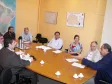 Na foto os secretários, Milton Buabssi e Nizan Pereira, definem em conjunto com assessores da SERC e Diretores da CELEPAR, atividades conjuntas no Programa Paraná em Ação