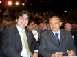 O diretor das Áreas de Inclusão
Social e Crédito do Banco Nacional
de Desenvolvimento Econômico e
Social / BNDES, Elvio Lima Gaspar e
o ministro das Cidades, Marcio
Fortes , na Escola de Governo,
no dia 11 de dezembro de 2007