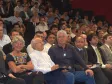 A partir da esquerda, a presidente do
Museu Oscar Niemeyer, Maristela
Requião, o teólogo e filósofo Dom
Thomas Balduíno, da Comissão Pastoral
da Terra (bispo emérito da Diocese de
Goiás), o Governador do Paraná,
Roberto Requião, o ministro das
Cidades, Marcio Fortes e o diretor
das Áreas de Inclusão Social e
Crédito do Banco Nacional de
Desenvolvimento Econômico e
Social / BNDES, Elvio Lima Gaspar,
na Escola de Governo,
no dia 11 de dezembro de 2007