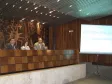 O secretário de Assuntos Estratégicos e diretor-presidente da CELEPAR, Nizan Pereira, o Deputado Pastor Edson Praczyk, e demais autoridades participam de audiência pública sobre o lixo tecnológico, no Plenário da Assembléia Legislativa