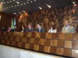 O secretário de Assuntos Estratégicos e diretor-presidente da CELEPAR, Nizan Pereira, o Deputado Pastor Edson Praczyk, Luís Malucelli Neto e demais autoridades na audiência pública sobre o lixo tecnológico, no Plenário da Assembléia Legislativa