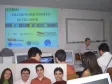 O palestrante Cleverson Budel, com os participantes da PRODAM/AM (foto menor/ da esq. Katiane Gomes Cavalcante, Paulo Bruno S. Ramos, Benedito José de A. Neto e Geraldo Maciel dos S. Neto) 