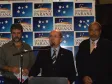 O secretário da Educação, Mauricio Requião, o secretário da Educação de Santa Catarina, Paulo Roberto Bauer e o diretor-presidente da CELEPAR e secretário de Assuntos Estratégicos, Nizan Pereira (a partir da esq.), falam sobre o convênio que trata da cessão dos códigos fontes do portal educacional Dia-a-dia Educação e do Sistema Estadual de Registro Escolar (Sere), na Escola de Governo, no dia 27 de novembro de 2007 