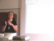 Elaine Kawa, analista da Celepar,
durante apresentação da solução que
atenderá o Programa Nacional de
Assistência Farmacêutica.