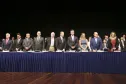 Governador Beto Richa e a Secretária da Família e Desenvolvimento Social, Fernanda Richa, participam da cerimo?nia de posse da nova diretoria da Associac?a?o Comercial do Parana? - Foto: Rogério Machado/SECS