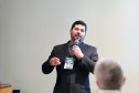 O analista da Celepar, Daniel Araújo, durante apresentação do aplicativo de Vistoria Digital de Veículos, solução vencedora do Prêmio de excelência e-Gov 2016